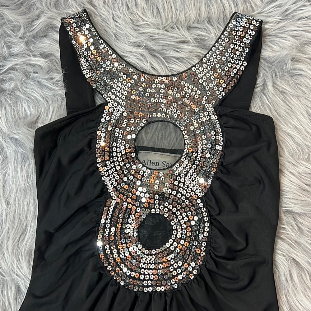 ALLEN SAMO TOP COLOR BLACK SIZE SMALL - Picture 4 of 9